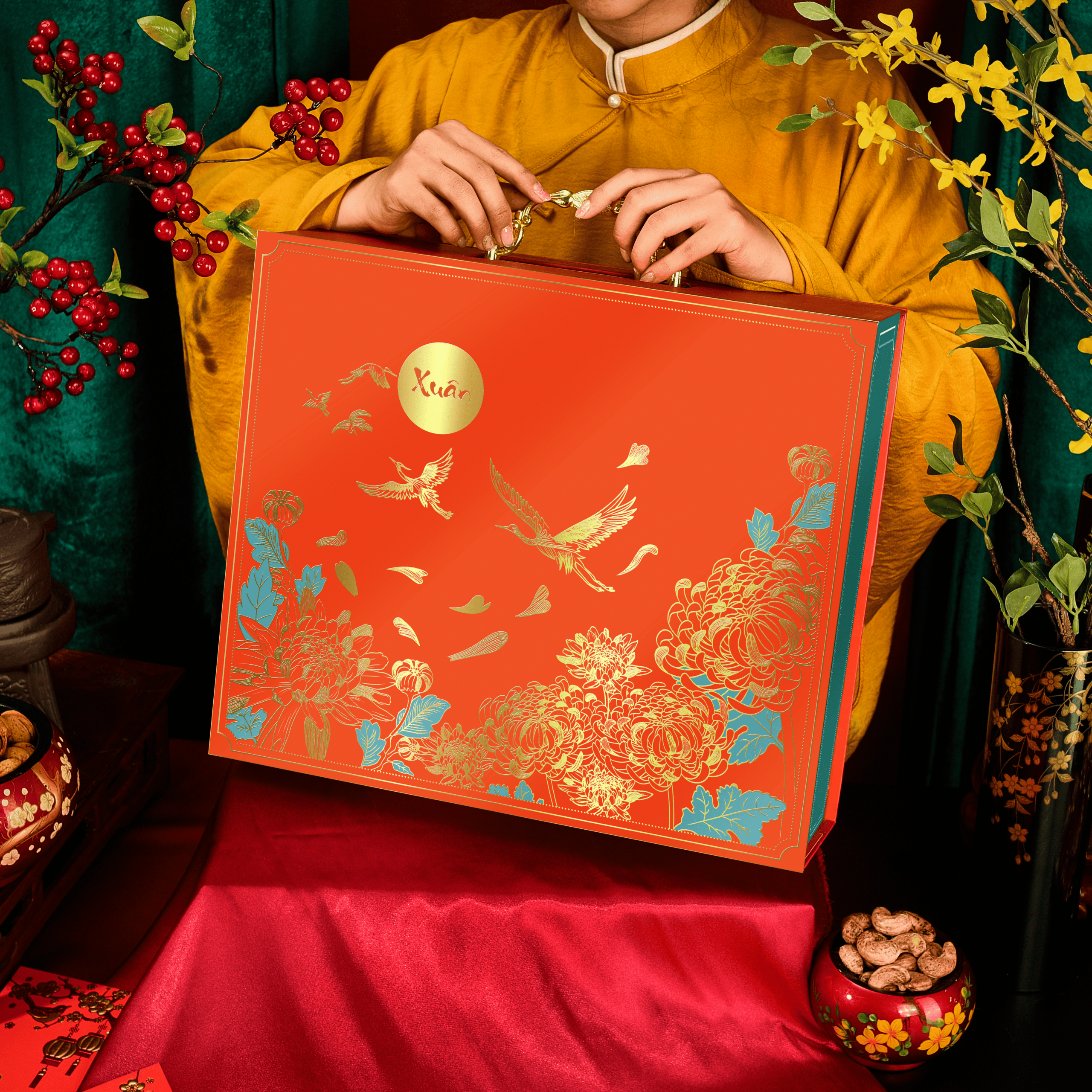 Cúc Hạc Cam (6 Hũ, Rượu vang Ý Tolucci) 3